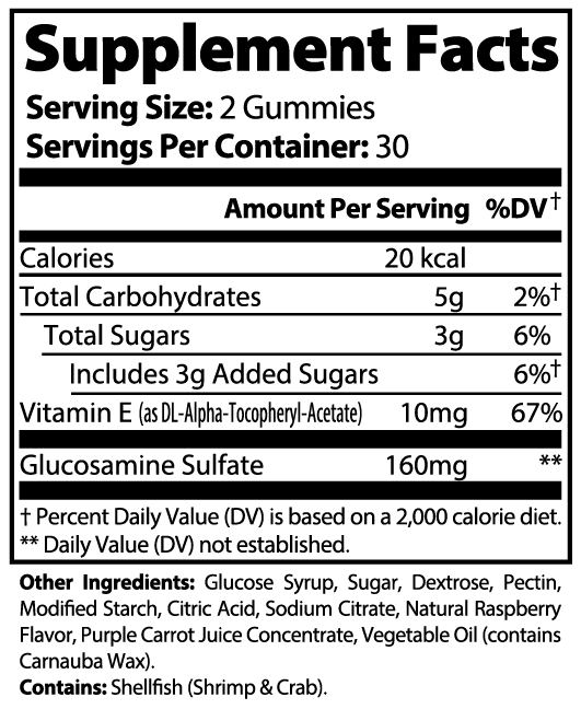 QLIFE Glucosamine Gummies