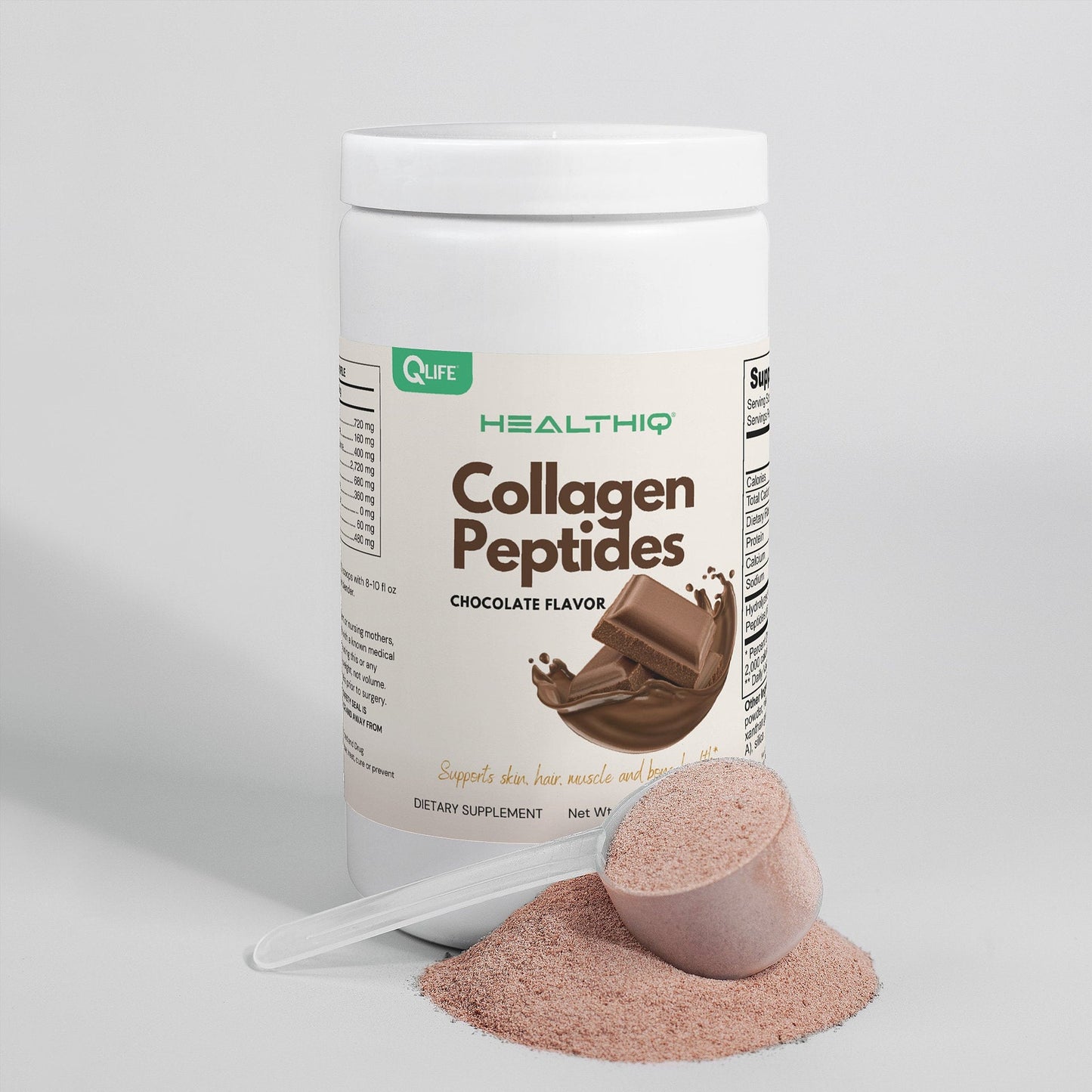 HEALTH IQ - Grass-Fed Collagen Peptides Powder (Chocolate)