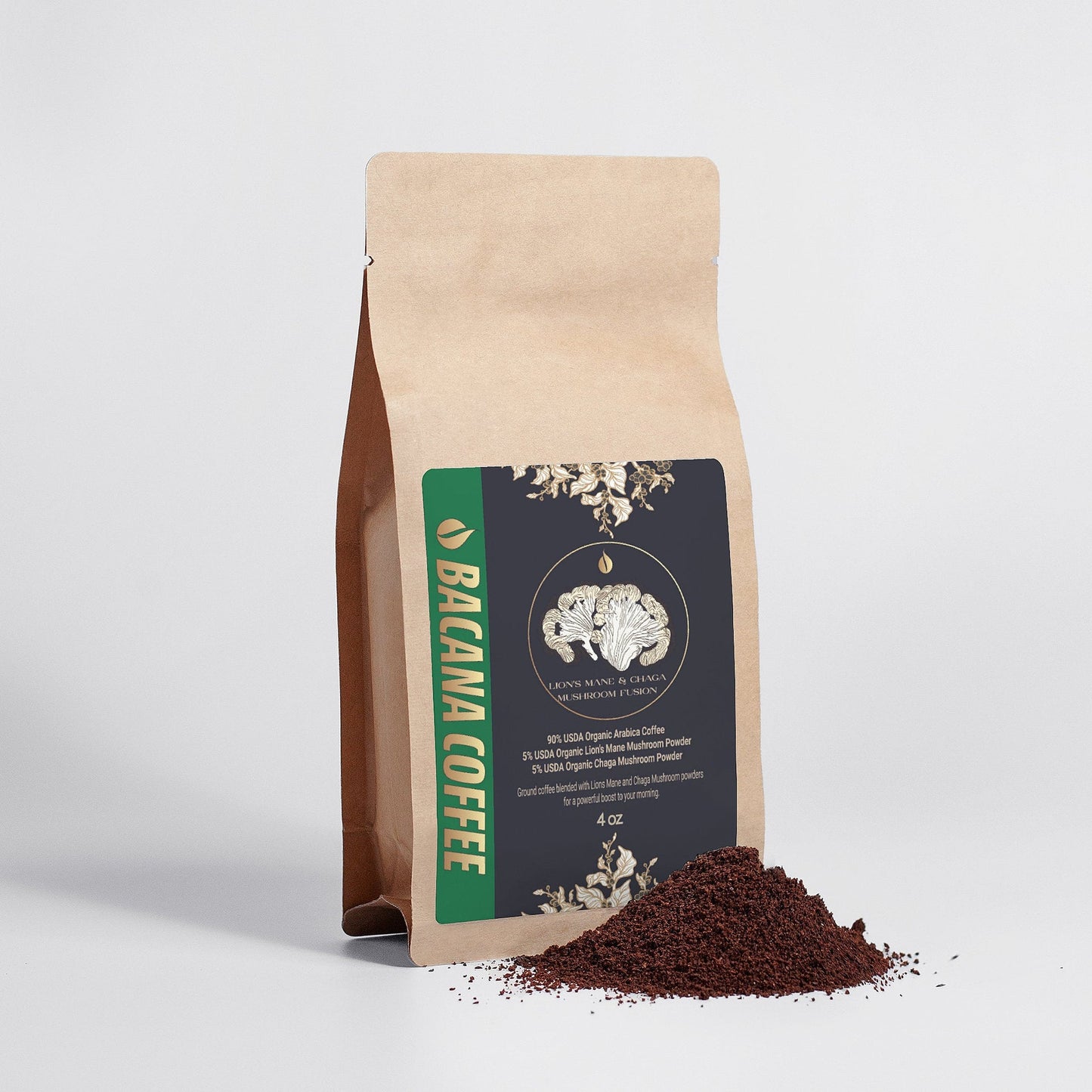 Bacana - Mushroom Coffee Fusion - Lion’s Mane & Chaga 4oz