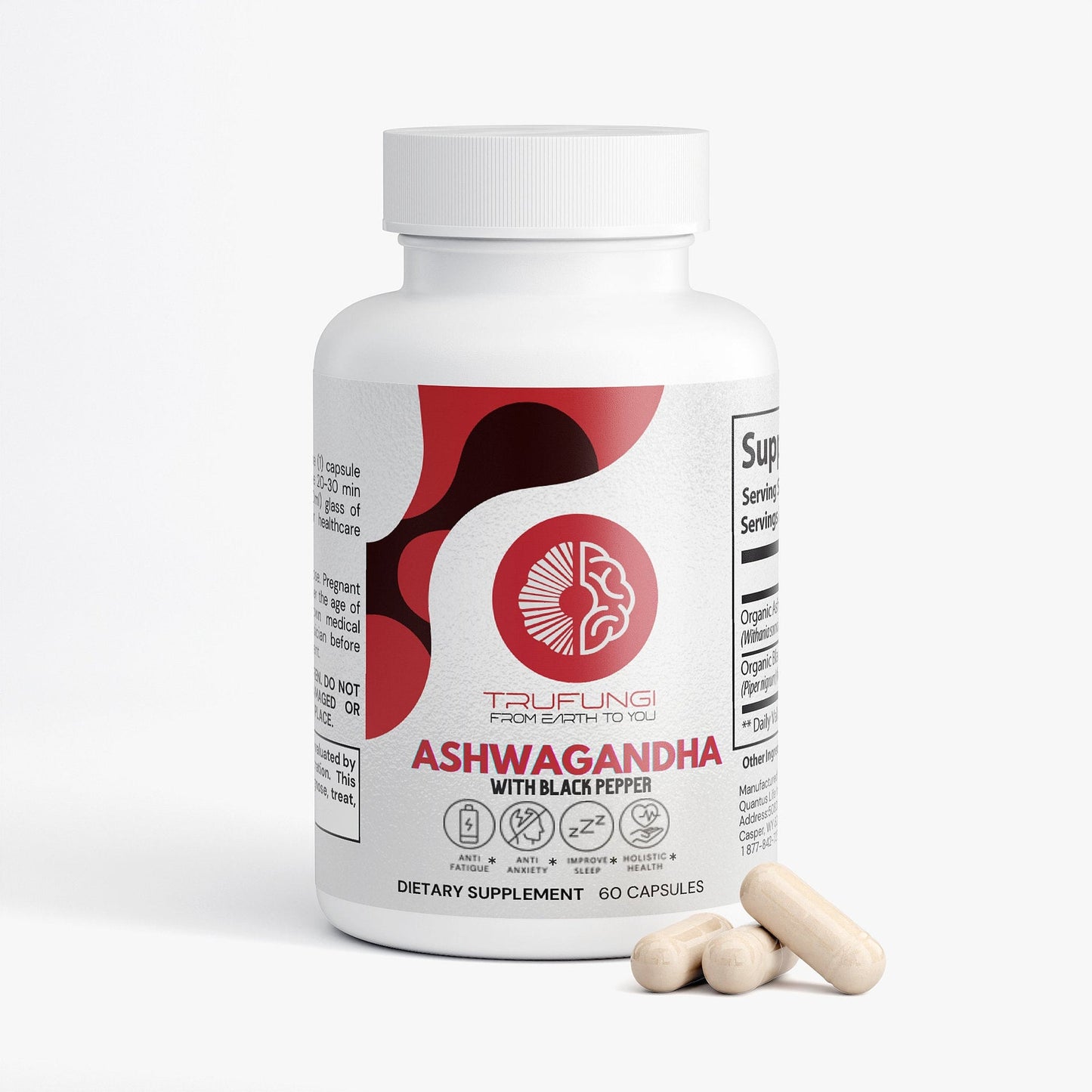 TRUFUNGI - Ashwagandha with Black Pepper
