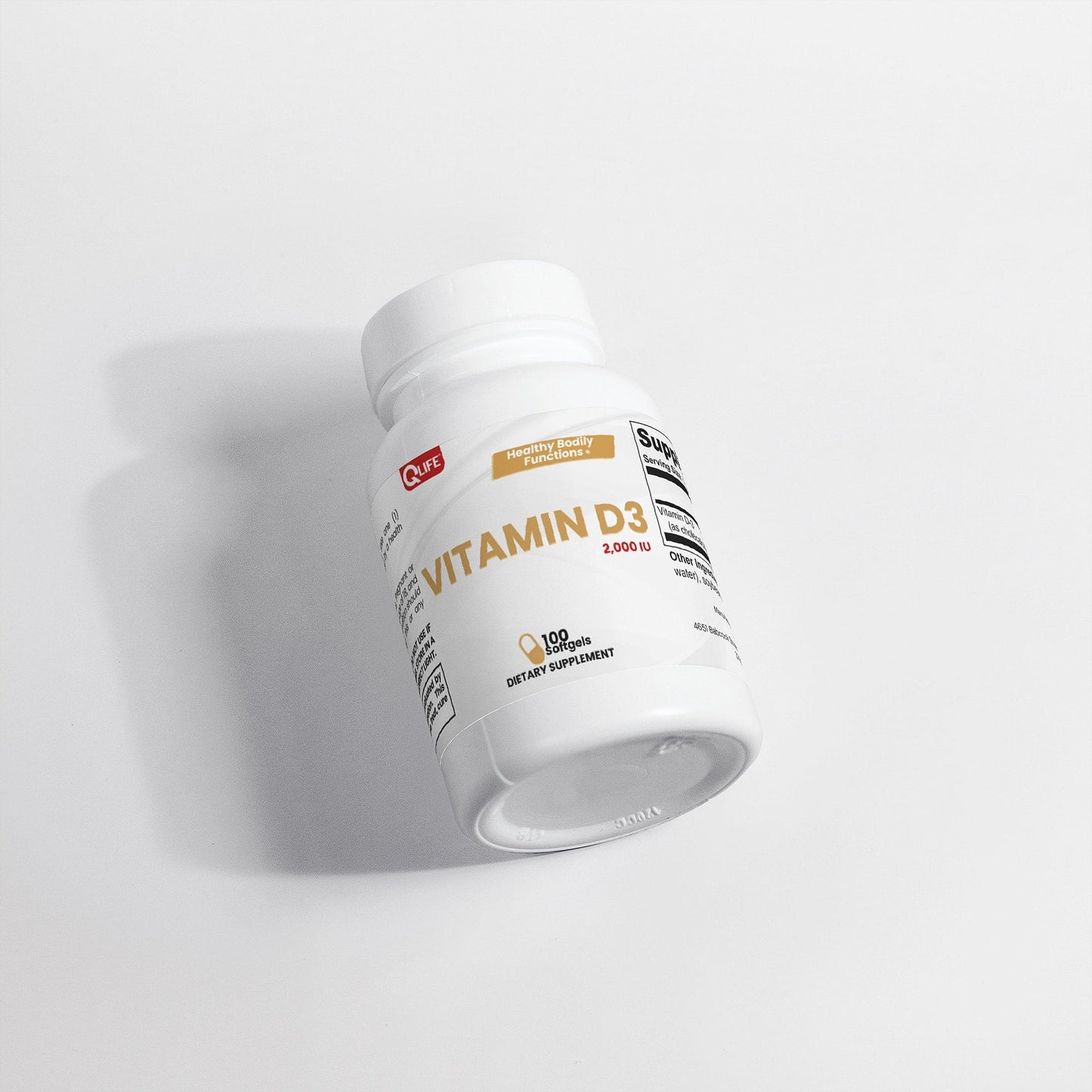 QLIFE Vitamin D3 2,000 IU