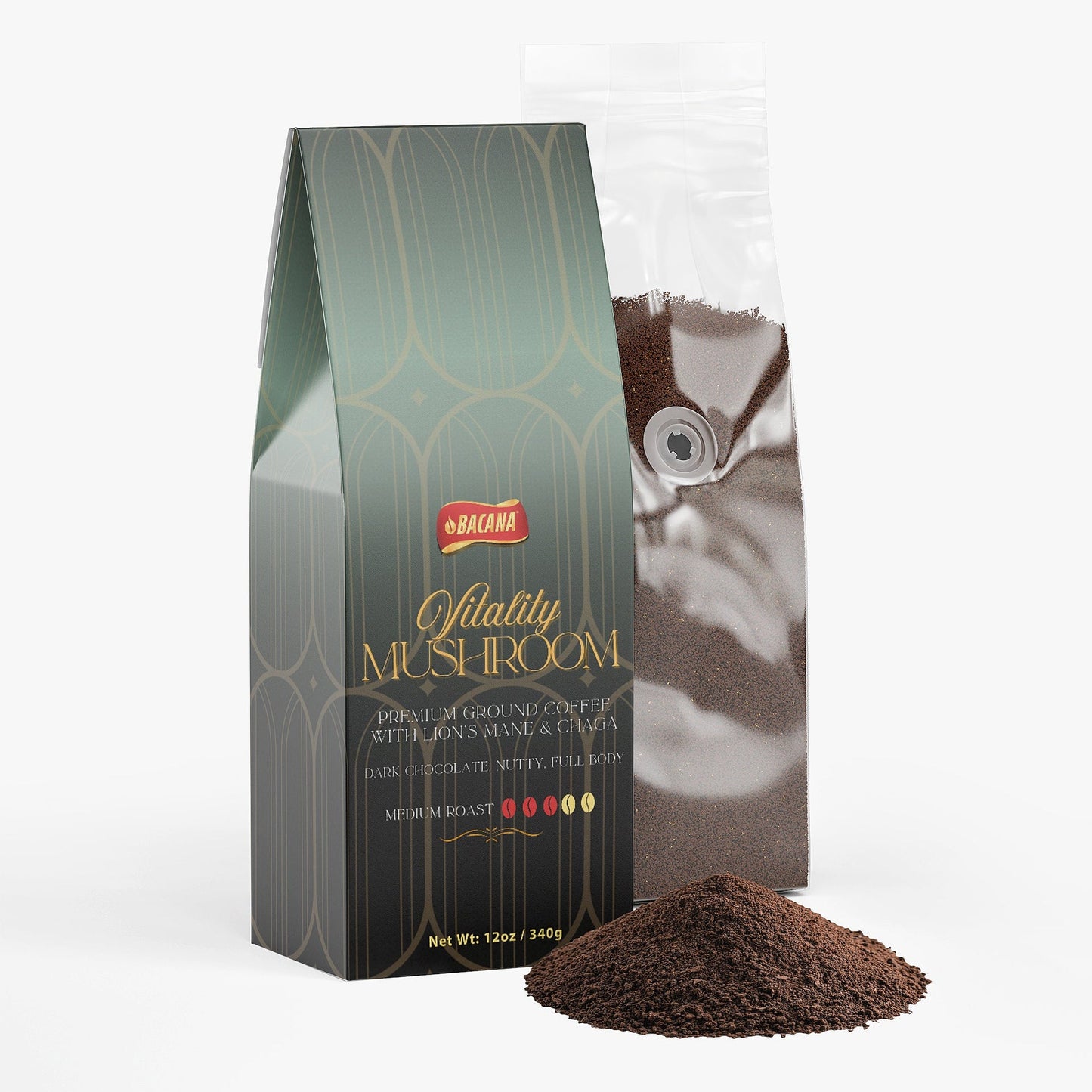 Bacana Vitality Mushroom Coffee (Medium Roast)