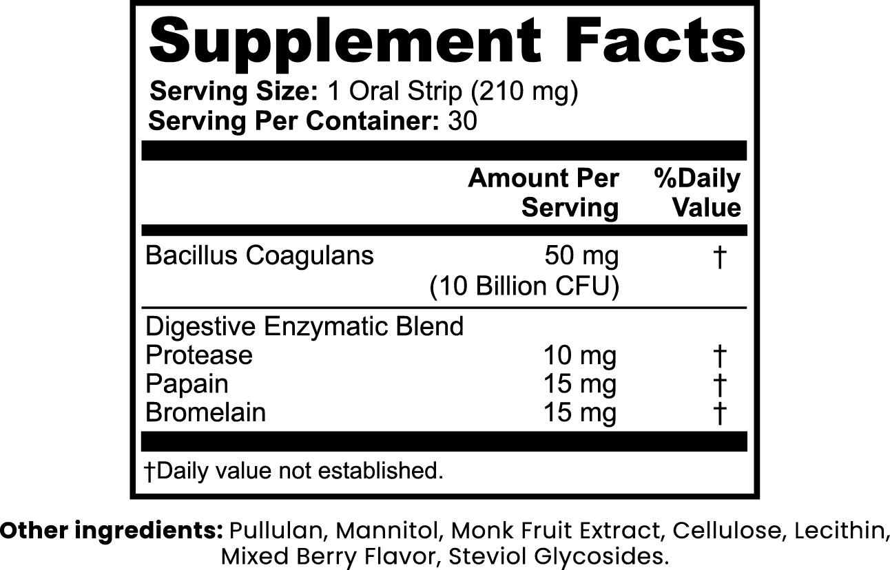 LIXS IT Digestive + Gut Health Strips